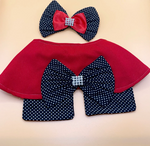 Pack dog bib + dog hair bow