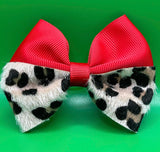 Red print Hairbow