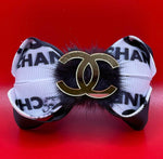 Inspired B&W Hairbow